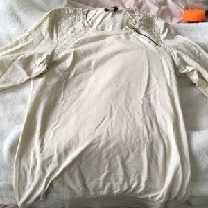 Ted baker cream sweater top size 2 like new --sample piece